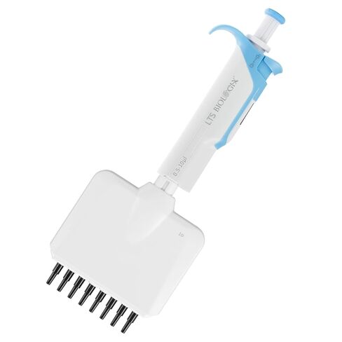 LTS Pipette 30-300μL Mechanical 8 Channel Pipette, Adjustable Volume Fully Autoclavable Pipette for Lab School Science in Saudi Arabia
