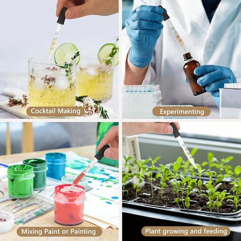 20 عبوة من قطارة ماصة زجاجية، قطارة عين 1 مل، قطارة طبية، قطارات للزيوت والسوائل، أطراف منحنية ومستقيمة للمختبر، والحرف اليدوية، والأذن، والعين، وقياس السوائل ونقلها. in Kuwait