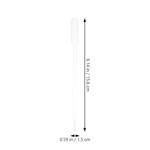 PRETYZOOM 100pcs 3ml Disposable Plastic Transfer Pipettes Graduated Droppers for Laboratory Use Essential Oils and Craft Liquid Transfer in Kuwait