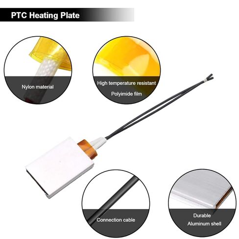 4 pcs PTC Heating Element Heating Plate Electric Heating core Constant Temperature Heating Plate AC/DC 5V/70℃/1.2-2W Aluminum Shell with PD/QC Adjustable Voltage Decoy Module in Saudi Arabia