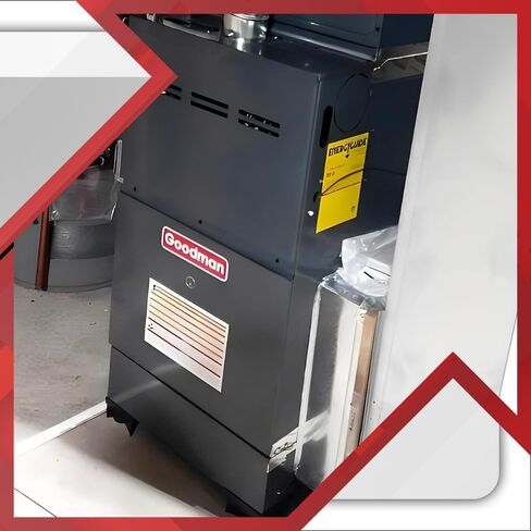 Goodman 80% 60,000 BTU Single Stage Gas Furnace with LP Kits - 14" Width - Upflow/Horizontal | 1200 CFM, R32, 9-Speed, HVAC Gas Heater in Saudi Arabia