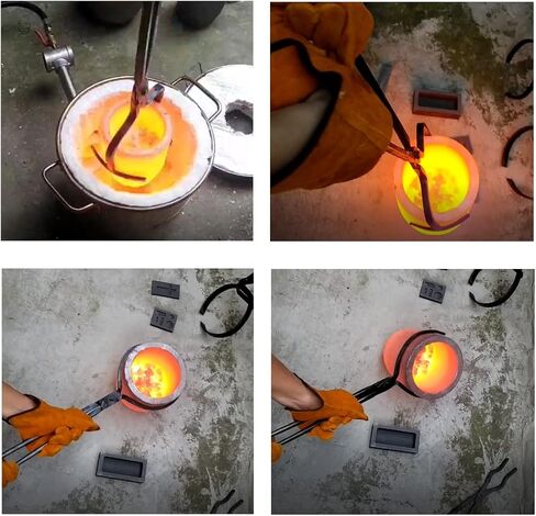 16KG(35LBs) Large Capacity Propane Furnace w/Tongs & Crucible for Gold Silver Jewelry Making Foundry Furnace Kiln Metal Smelter Scrap Metal Recycle in Kuwait