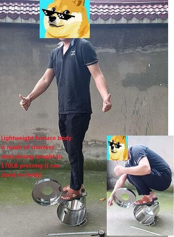 16KG(35LBs) Large Capacity Propane Furnace w/Tongs & Crucible for Gold Silver Jewelry Making Foundry Furnace Kiln Metal Smelter Scrap Metal Recycle in Kuwait