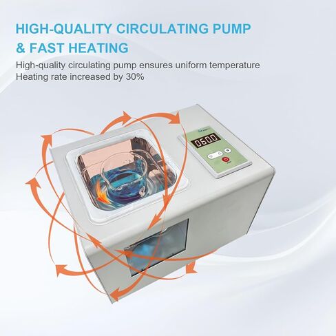 حمام مائي للمختبر سعة 2 لتر مع مضخة دوارة، ونوافذ عرض ثلاثية الجوانب، والتحكم في درجة الحرارة PID حتى 100 درجة مئوية، وحمام مائي مختبري ترموستاتي مع مؤقت ووضع مستمر، وحماية من الحروق الجافة in Kuwait