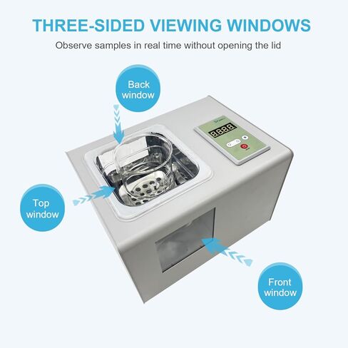 حمام مائي للمختبر سعة 2 لتر مع مضخة دوارة، ونوافذ عرض ثلاثية الجوانب، والتحكم في درجة الحرارة PID حتى 100 درجة مئوية، وحمام مائي مختبري ترموستاتي مع مؤقت ووضع مستمر، وحماية من الحروق الجافة in Kuwait