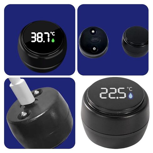 Bath Thermograph with Led Display 3-Color Temperature Reminder for Accurate Water Temperature Safe Bath Temp Meter in Saudi Arabia