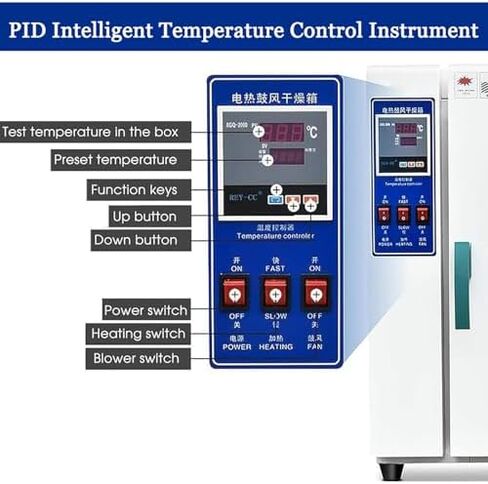 Vacuum Drying Oven, 16L Lab Constant Temperature Blast Oven, 220V, 5-300°C, Precision Instruments for Efficient Powder Coating & Material Drying in Kuwait