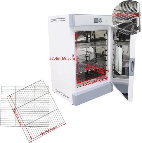 Digital Forced Air Convection Drying Oven 210L Lab Blast Drying Oven RT+50-572℉ 304 Stainless Steel Chamber 220v 3kw in Kuwait