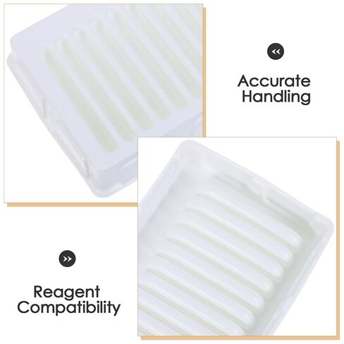 Reagent Reservoir: Plastic Pipette 12 Channels Transfer Tool - Liquid Adding Slot for Lab Sample Collection and Reagent Container in Saudi Arabia