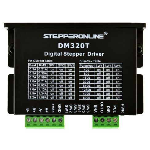 STEPPERONLINE Digital Stepper Driver 0.3-2.2A 10-30VDC 1/64 Micro-Step Resolutions for Nema 8, 11, 14, 16, 17 Stepper Motor in Saudi Arabia