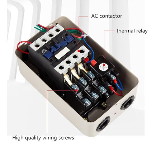 مشغل قوي محمول للمحركات الكهربائية 7.5KW 10HP 220V حاويات أحادية وثلاثية الطور للحماية من الأحمال الزائدة ومفاتيح الحماية in Kuwait