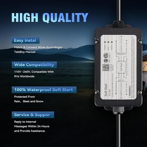 RV AC Soft Start Kit, Supports air Conditioning Systems up to 3.5 tons, Compatible with 110-240V Voltage, Suitable for Battery-Saving Soft Start Systems in RVs, Vans, or Camping Vehicles. in Saudi Arabia