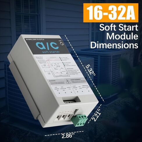 وحدة بدء تشغيل ناعمة 16-32 أمبير لمكيفات الهواء HVAC السكنية بقدرة 4-7 طن، وحماية المحرك العكسي، ومجموعة بدء تشغيل التيار المتردد البديلة لنظام المولد in Saudi Arabia