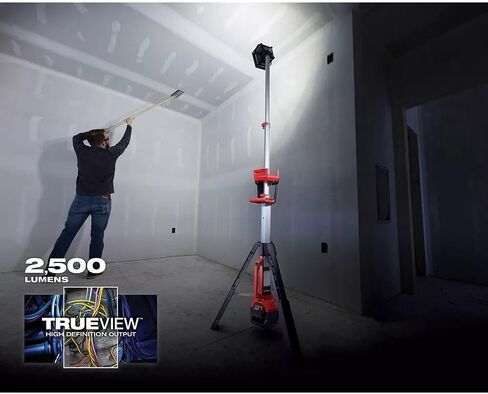 2131-20 لـ Milwaukee M18 18V Li-Ion Rocket Dual Power Tower Light 7.5x8x40.5 In in Kuwait