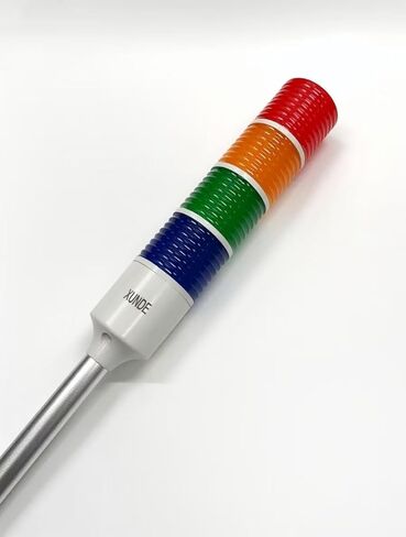 أضواء برج المكدس LED 4 ألوان أحمر / أصفر / أخضر / أزرق مصباح إشارة تشغيل / إيقاف محول صناعي، ضوء أندون، قابس أمريكي (بدون صفارة) in Kuwait