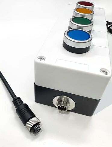 أضواء برج المكدس LED 4 ألوان أحمر / أصفر / أخضر / أزرق مصباح إشارة تشغيل / إيقاف محول صناعي، ضوء أندون، قابس أمريكي (بدون صفارة) in Kuwait