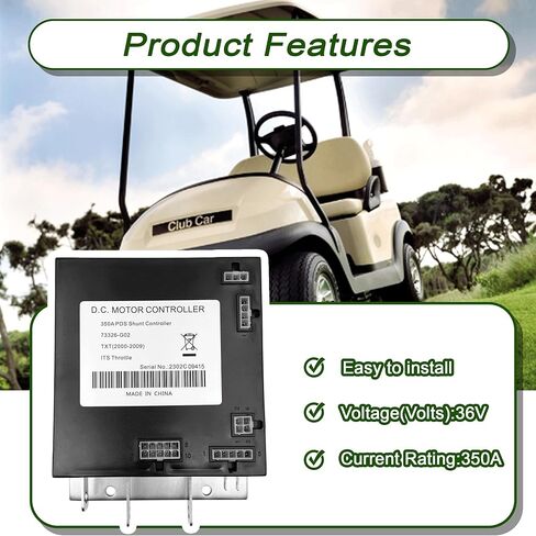 73326G02 73326-G02 36V 350A PDS Shunt Controller ITS Throttle يستبدل EZGO TXT Golf Cart Controller سنة 2000 - 2009 متوافق مع 73326G03 / 73326G04 / 73326G05 / 73326G06 / 73326G07 in Kuwait
