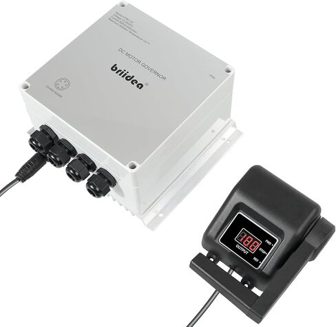 وحدة تحكم PWM (جديد 2025)، وحدة تحكم سرعة محرك Briidea 12V/24V 50A DC مع التحكم في المقبض، تحكم دقيق في السرعة بنسبة 5%، تصميم مقاوم للماء وحماية من الحرارة الزائدة لمحركات التصيد حتى 55 رطلاً in Kuwait
