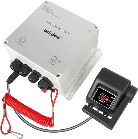 PWM Controller (2025 New), Briidea 12V/24V 50A DC Motor Speed Controller with Handle Control, 5% Precision Speed Control, Waterproof Design & Overheat Protection for Trolling Motors up to 55 lbs in Saudi Arabia