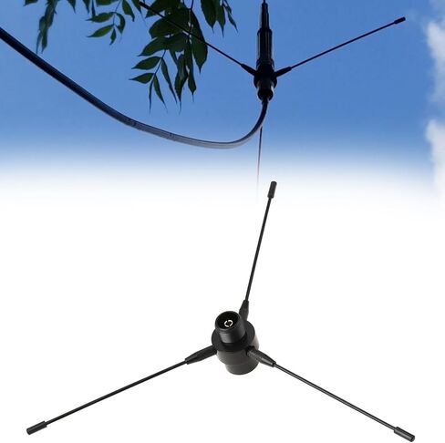 eMagTech RE-02 SO-239 Ham Radio Antenna Ground Plane PL-259 UHF/VHF Base with Gain Rods 10–1300MHz Signal Enhancement in Saudi Arabia