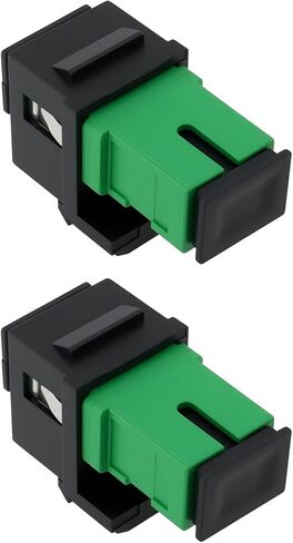 2X SC to SC APC Fiber Optic Adapter Module Singlemode Simplex Coupler Keystone Jack in Saudi Arabia