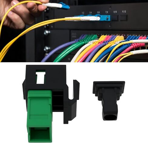 2X SC to SC APC Fiber Optic Adapter Module Singlemode Simplex Coupler Keystone Jack in Saudi Arabia
