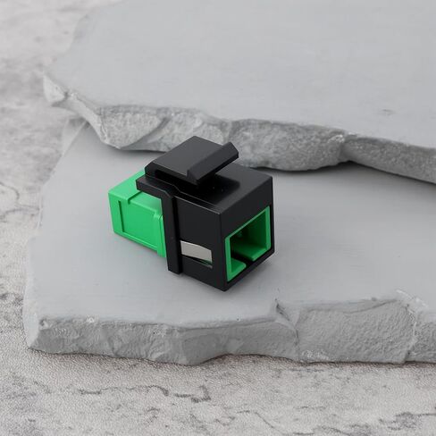 2X SC to SC APC Fiber Optic Adapter Module Singlemode Simplex Coupler Keystone Jack in Saudi Arabia