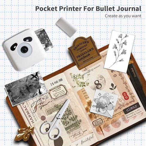 طابعة محمولة للسفر ، طابعة لاسلكية غير مجدية ، طابعات حرارية بلوتوث المتنقلة متوافقة مع iOS و Android ، دعم لرسالة أمريكية 8.5 × 11 ، ومكتب ، المنزل ، المدرسة in Kuwait