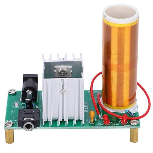 Coil Module DIY Plasma Speaker Electronics Kit with Music Playback Light Barrier Function for Electronics Enthusiasts in Saudi Arabia