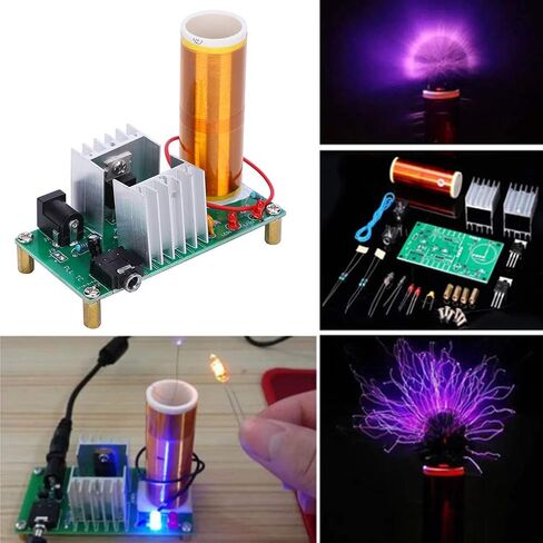 Coil Module DIY Plasma Speaker Electronics Kit with Music Playback Light Barrier Function for Electronics Enthusiasts in Saudi Arabia
