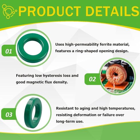 يعتمد النواة الحلقية FT240-31 على الهيكل الدائري المفتوح، ونوى الفريت الحلقية للمحولات، وكابلات الطاقة، والمحاثات، ومحاثة خنق تقليل كابلات الإشارة. in Kuwait