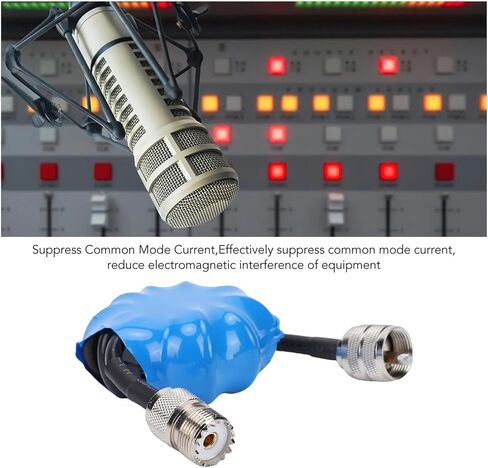 الموجات القصيرة خنق حلقة مغناطيسية 1.8-30 ميجا هرتز 1:1 الحالي Balun HF الوضع المشترك خنق لفائف مع م ذكر إلى م موصل سالب in Kuwait