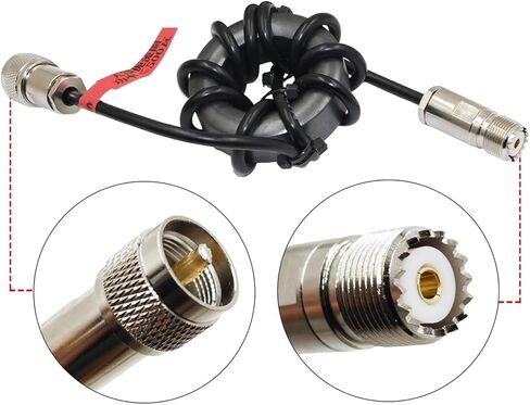 1.8-54 ميجا هرتز 500 واط على الموجات القصيرة خنق لفائف مغناطيسية على الموجات القصيرة 1/1 Balun الحالي لأداة قياس اختبار الراديو HF SW in Kuwait