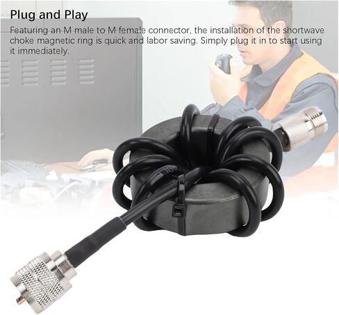 EM43 الموجة القصيرة خنق حلقة مغناطيسية 1.8-30 ميجا هرتز مكافحة التدخل 1:1 النوع الحالي Balun 1000 واط الموجة القصيرة خنق لفائف حلقة مغناطيسية in Kuwait