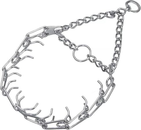 Herm SPRENGER Ultra-Plus Prong Dog Training Collar,  4 mm x 22" neck size, 4 mm x 24" chain length, Steel Chrome Plated Dog Prong Collar, Pinch Collar for Dogs, Dog Correction Collar in Kuwait