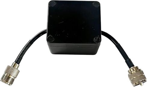 EM25 حلقة مغناطيسية ملف خانق مع حافظة ABS 360 درجة غطاء حماية 1:1 Balun الحالي لراديو الموجات القصيرة 1.8-30 ميجا هرتز HF in Kuwait