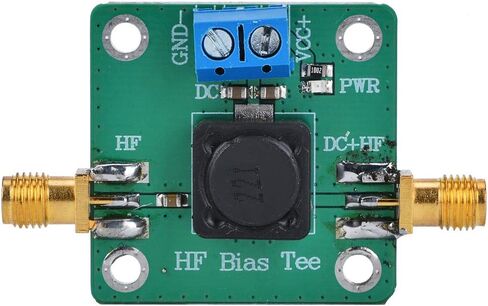 Bias Tee RF Signal Injector for Active Antenna 50kHz to 60MHz DC Power Supply with Coaxial Connector in Saudi Arabia