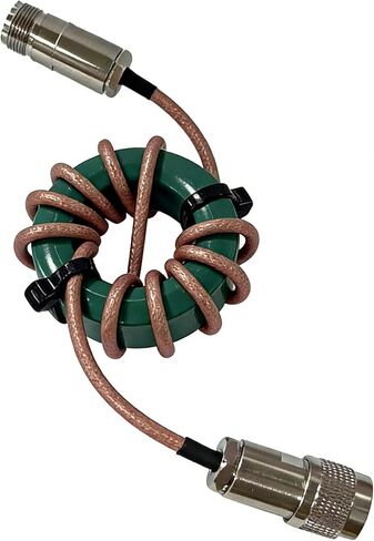 مرشح الوضع المشترك للموجات القصيرة CK300W، مرشح خنق الترددات اللاسلكية 1.8-54 ميجا هرتز مع توهين 50 ديسيبل، مقاومة 50 أوم، فقدان إدخال 0.2 ديسيبل، SWR <1.2، قلب الفريت للاستخدام الداخلي لراديو الهواة in Kuwait