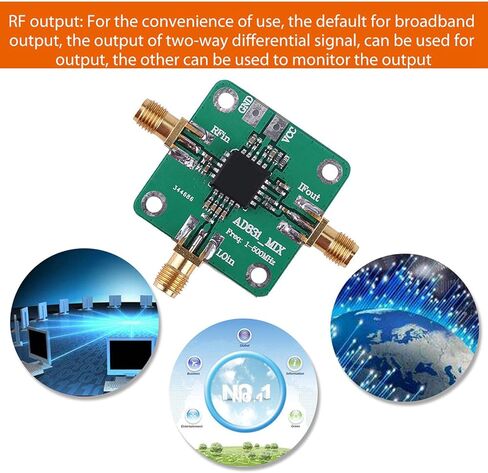 AD831 RF Mixer Module, High Dynamic Range Diode Mixer for Base Station Applications, DC Isolation, 10dBm LO Power, Wideband RF/IF Conversion in Saudi Arabia
