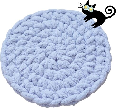 حصيرة سرير متبكّمة ، وسائد منصات دافئة قابلة للغسل من أجل القطط الداخلية ، وأبراج أشجار القط ، مثالية للعجن والنوم (الكاكي ، X-large) in Kuwait