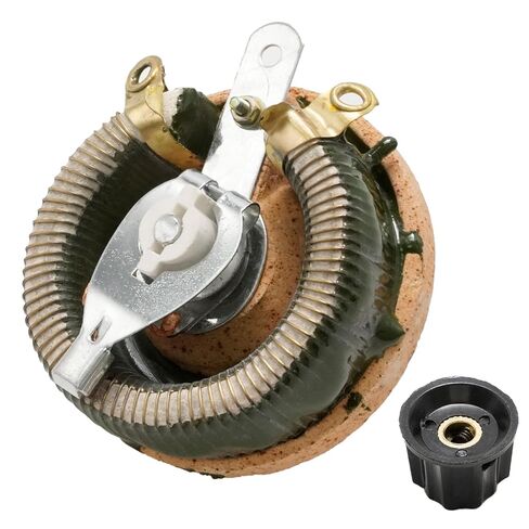 Anxingo 100W 10 Ohm Rheostat, High Power Wirewound Potentiometer, Adjustable Resistor with Variable Control Knob Cover in Saudi Arabia
