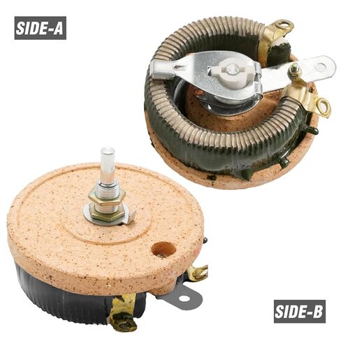 Anxingo 100W 10 Ohm Rheostat, High Power Wirewound Potentiometer, Adjustable Resistor with Variable Control Knob Cover in Saudi Arabia