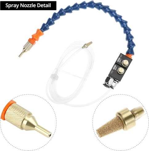 نظام رش تشحيم سائل التبريد QWORK لآلات CNC والمخرطة والطحن والحفر - كفاءة معززة في قطع المعادن والنقش in Kuwait