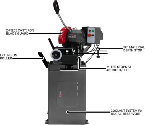 JET 315mm/12-Inch Manual Ferrous Cold Saw, 2 HP, 230V 3Ph (Model CS-315) in Saudi Arabia