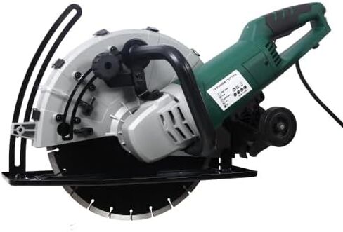 Portable 14" Wet/Dry Electric Corded Circular Concrete Saw/Power Angle Cutter 2600W w/Water Line & Guide Roller (With Blade) ETL certificate. in Saudi Arabia