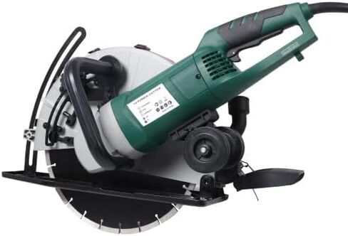 Portable 14" Wet/Dry Electric Corded Circular Concrete Saw/Power Angle Cutter 2600W w/Water Line & Guide Roller (With Blade) ETL certificate. in Saudi Arabia