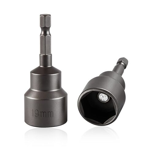 2 Packs Leveling Scissor RV Jack Socket, Premium Drill Adapter with 1/4in Quick Connect Hex Shank, Compatible with 3/4in(19mm) Hex Drive Jacks, Power Nut Driver Bit Set in Kuwait