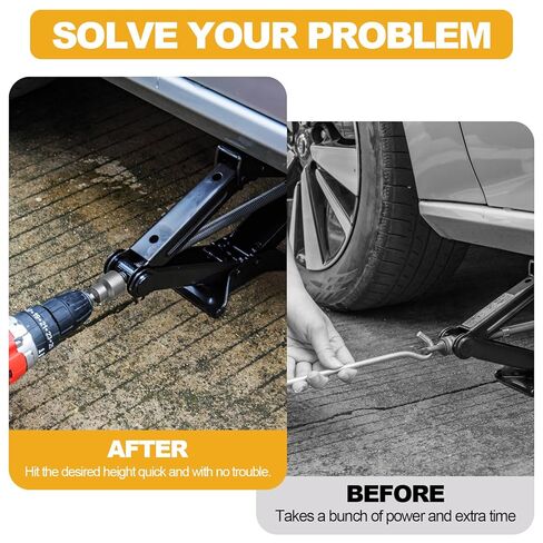 2 Packs Leveling Scissor RV Jack Socket, Premium Drill Adapter with 1/4in Quick Connect Hex Shank, Compatible with 3/4in(19mm) Hex Drive Jacks, Power Nut Driver Bit Set in Kuwait