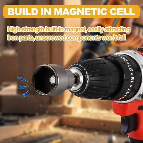 2 Packs Leveling Scissor RV Jack Socket, Premium Drill Adapter with 1/4in Quick Connect Hex Shank, Compatible with 3/4in(19mm) Hex Drive Jacks, Power Nut Driver Bit Set in Kuwait