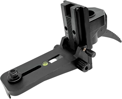 مشبك تثبيت مع خيط ذكر 1/4 بوصة - 20 ومحول 5/8 بوصة - 11، مشبك عمود مستوى ليزر قابل للتعديل مع مستوى الفقاعات لليزر الدوار والخط، دعامة شديدة التحمل لأعمدة التلسكوب in Kuwait